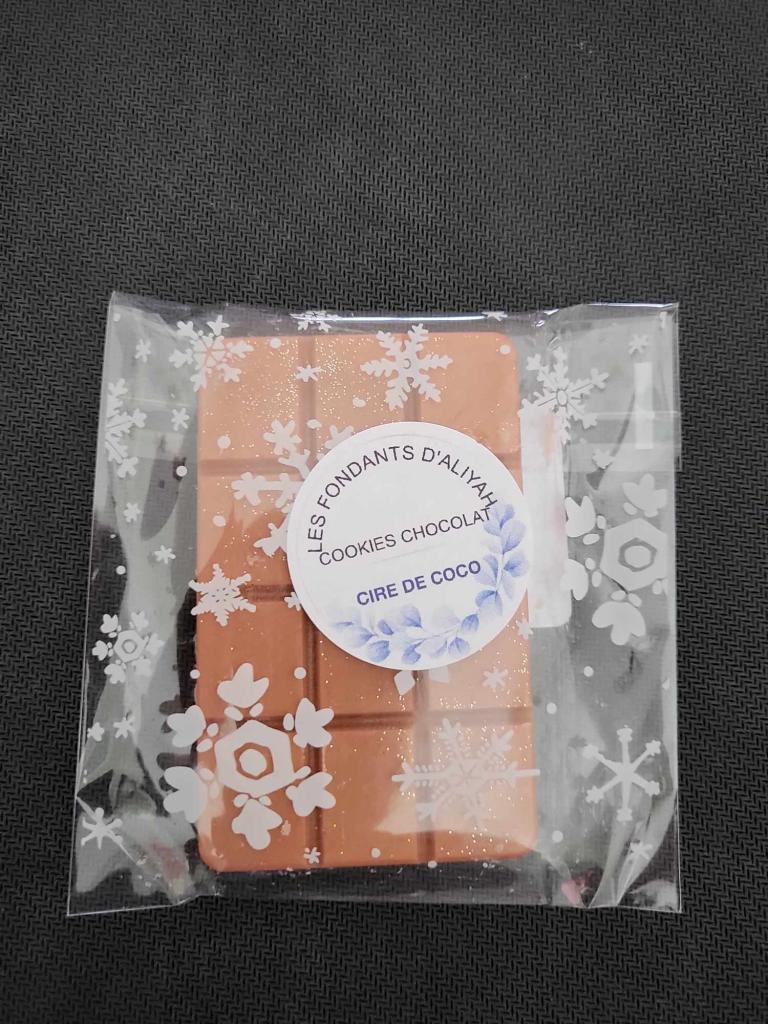 Fondant parfum tablette à la cire végétale cookies/chocolat 27g