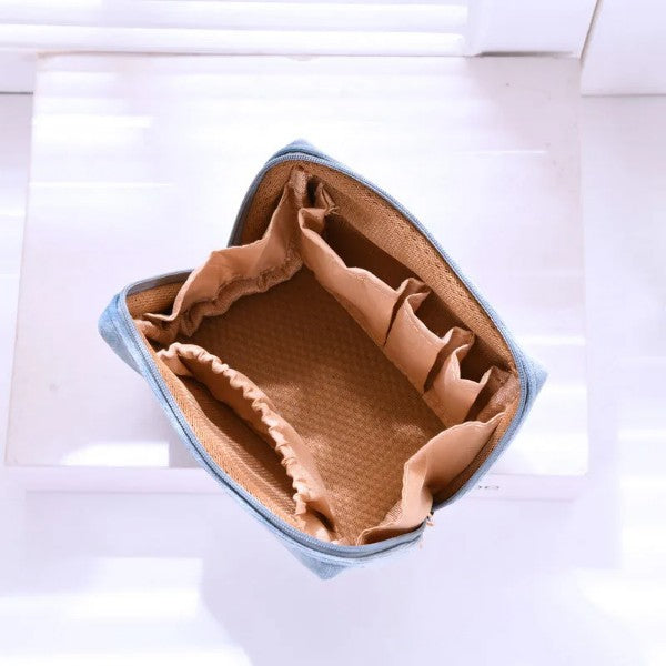 trousse velours rouge